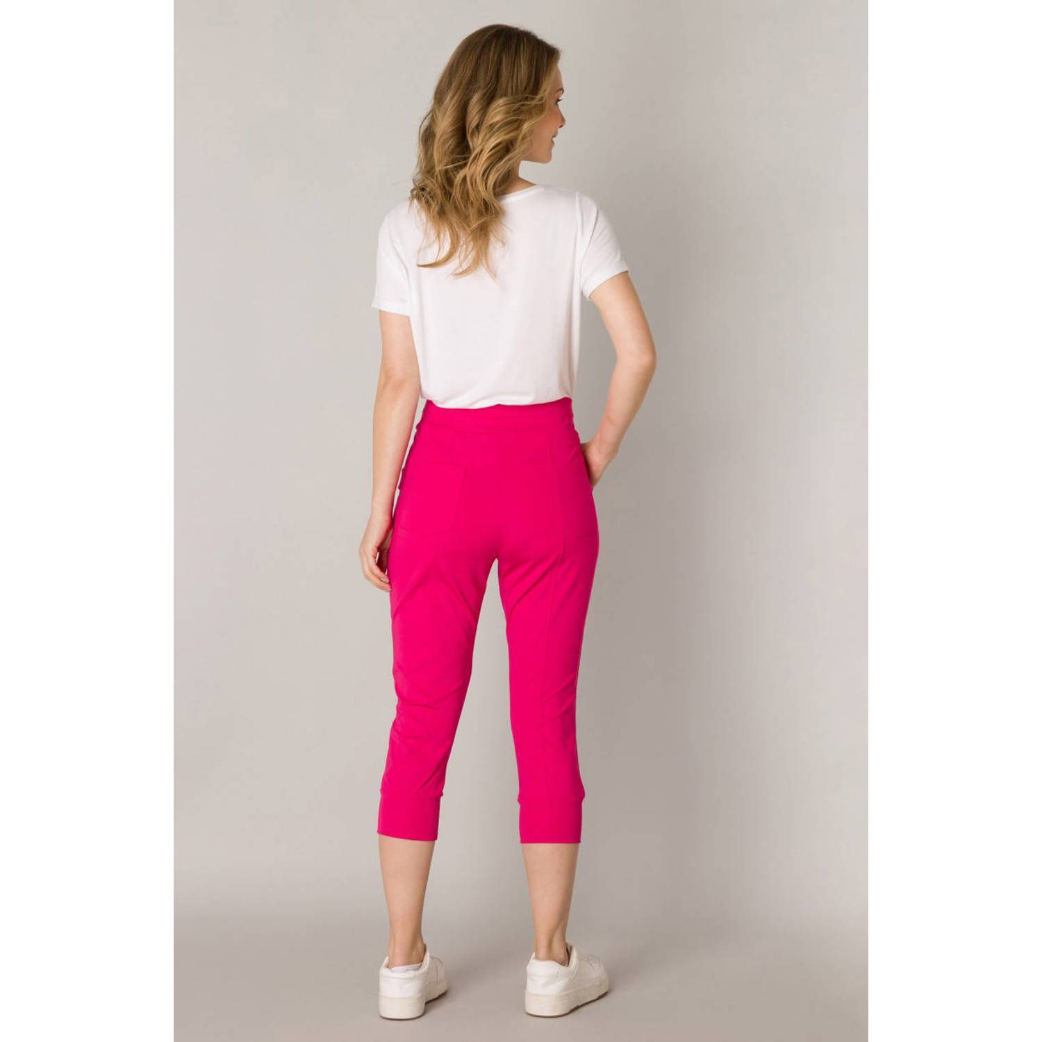 Ivy Beau high waist slim fit broek roze