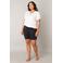 Base Level Curvy high waist regular fit short Yanissa zwart