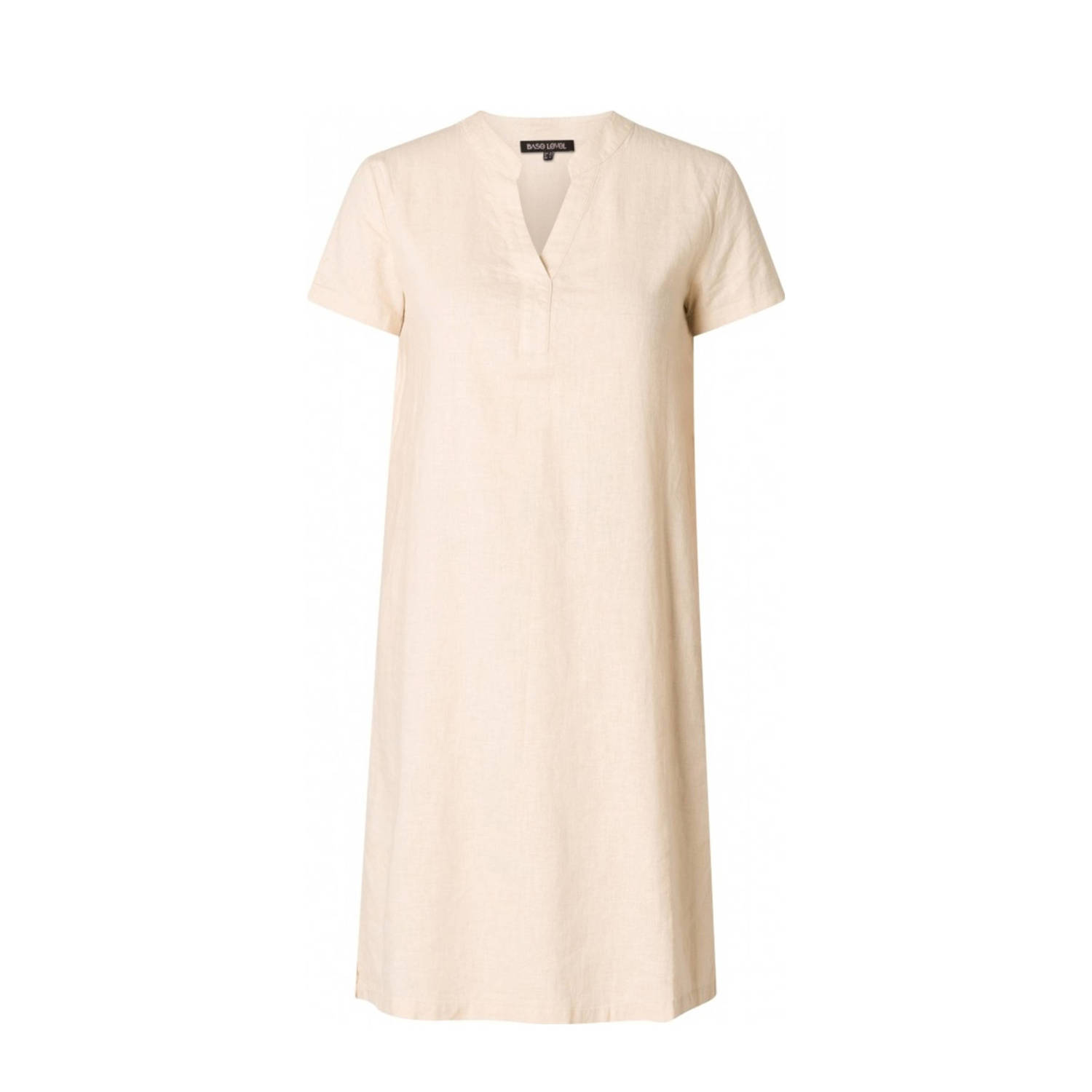 Base Level Curvy Tuniekjurk Yacinthe met linnen