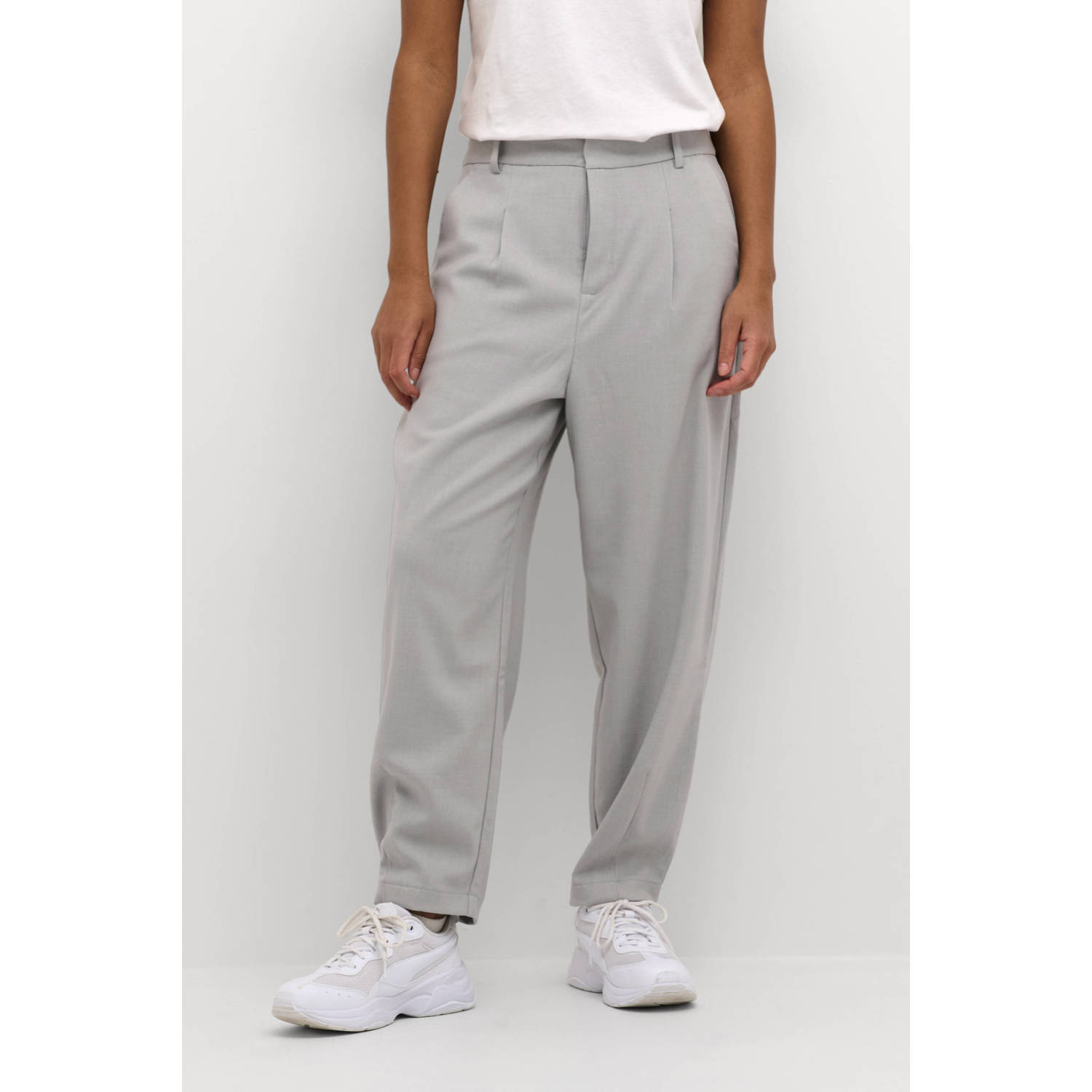 Kaffe 7 8-broek met losse pasvorm model 'merle'