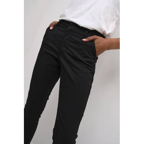 Kaffe regular fit chino zwart afbeelding