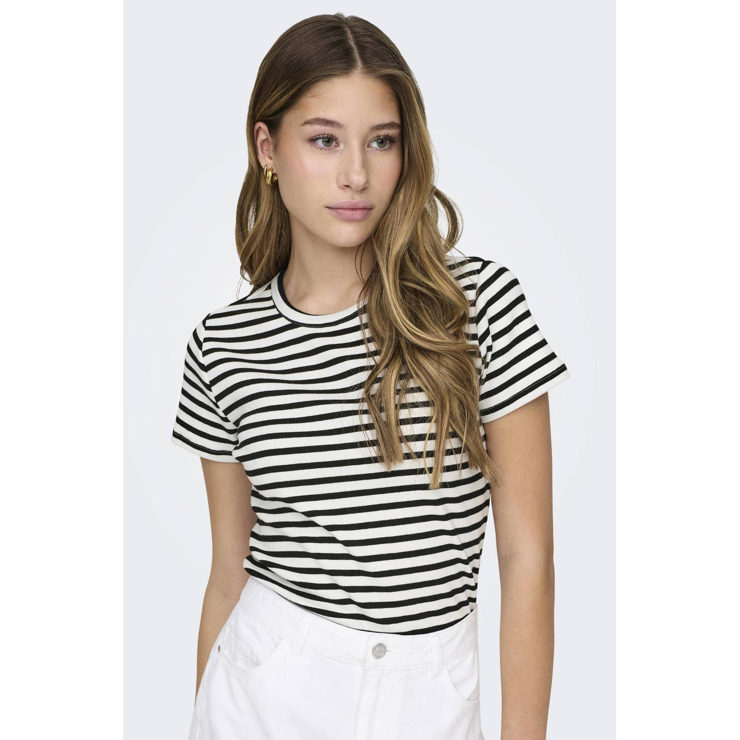 JDY Shirt met ronde hals SOLAR S S O NECK TOP JRS NOOS