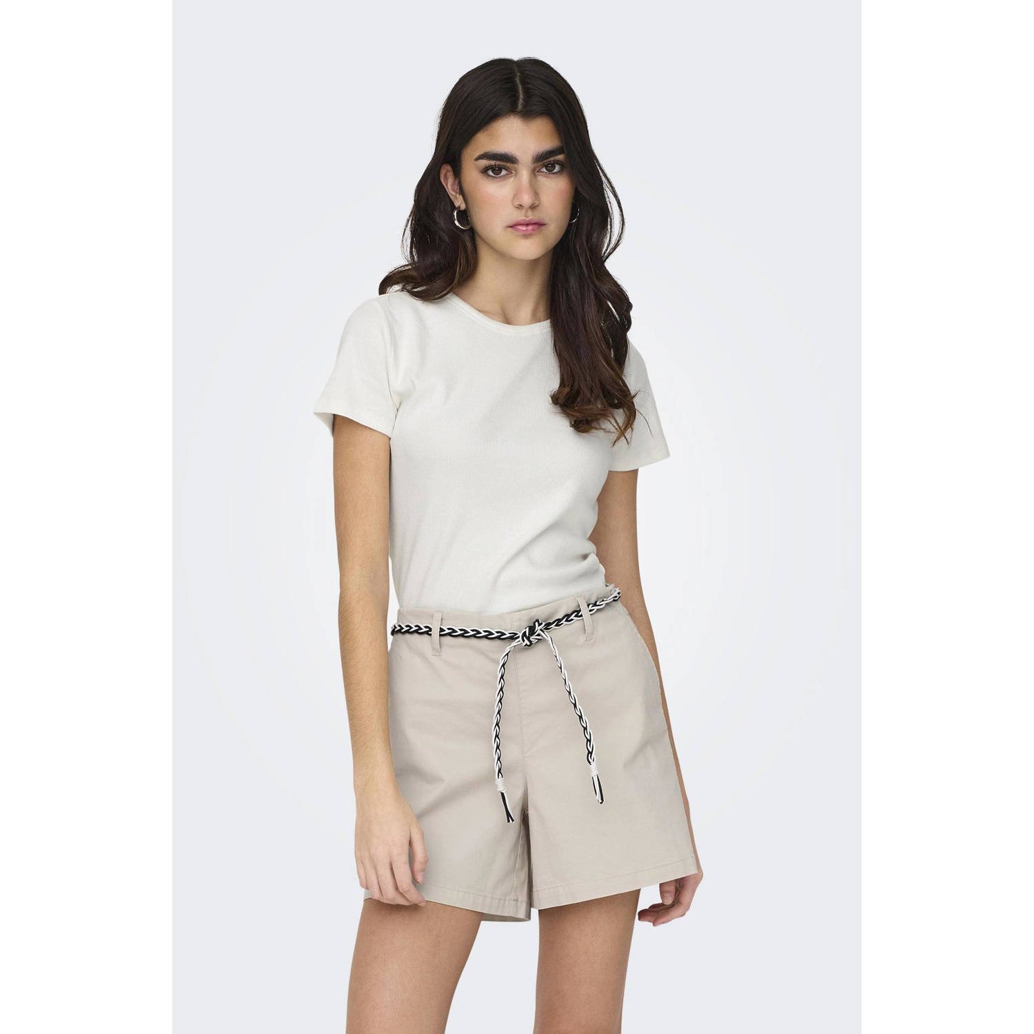 JDY gestreept T-shirt ecru