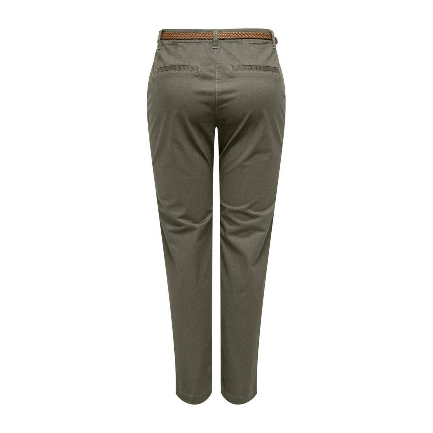 JDY regular fit chino CHICAGO grijsbruin