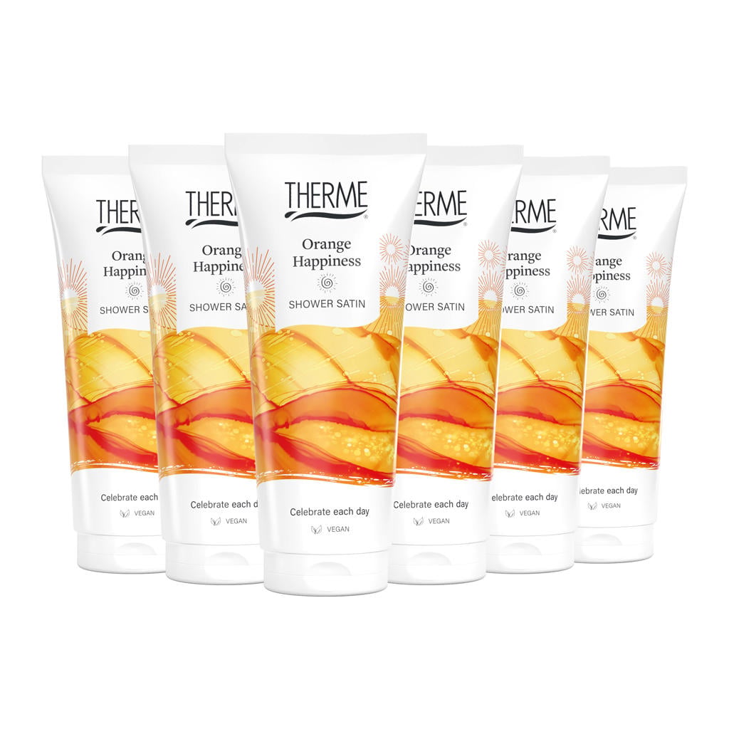 Therme Orange Happiness douchegel - 6 x 200 ml