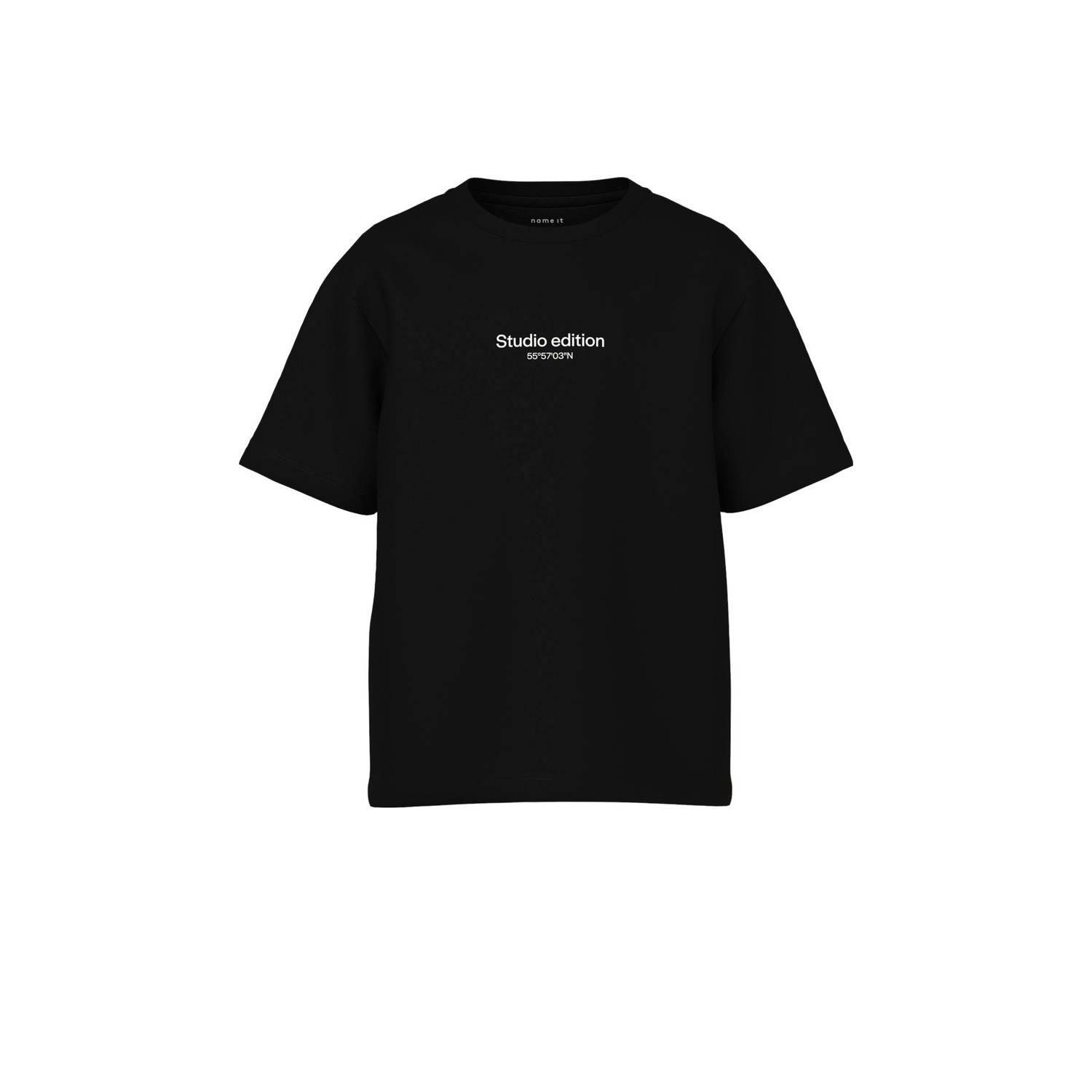 NAME IT KIDS T-shirt NKMBRODY met tekst zwart