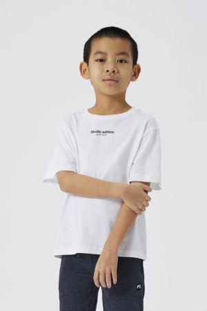 T-shirt NKMBRODY met tekst wit