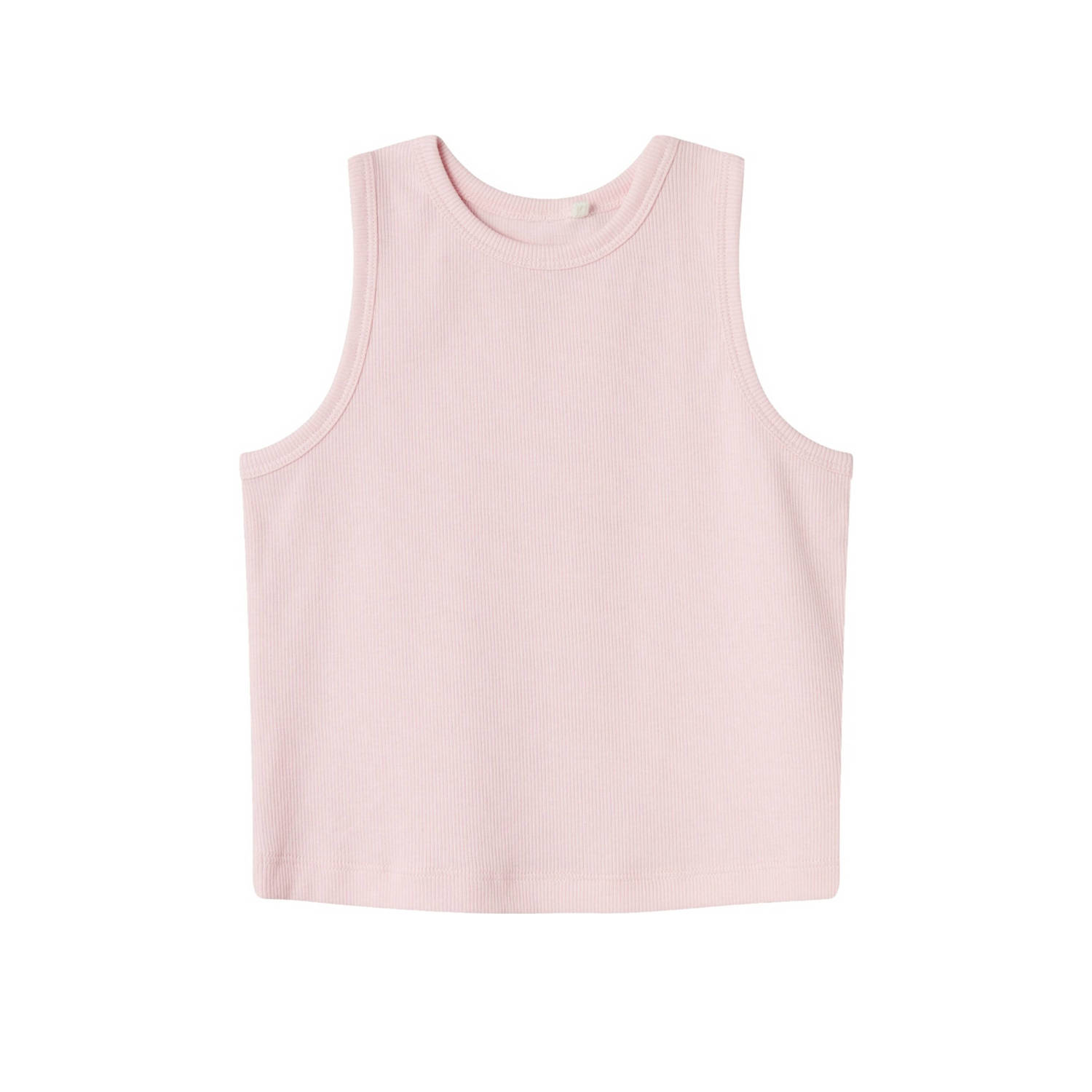 Name it KIDS top NKFNAKAL SL CROP TOP NOOS lichtroze Meisjes Katoen Ronde hals 158 164