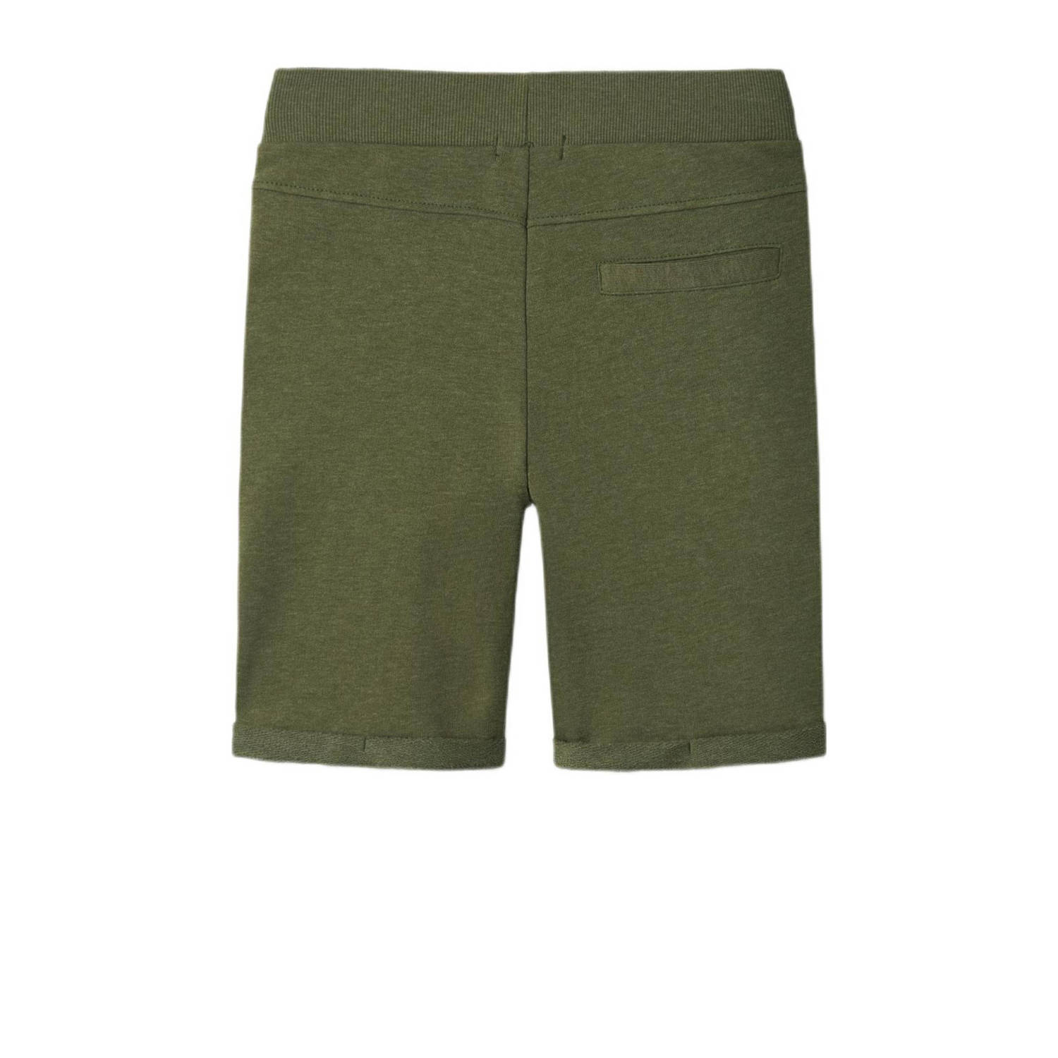 NAME IT KIDS sweatshort NKMVIMO donkergroen
