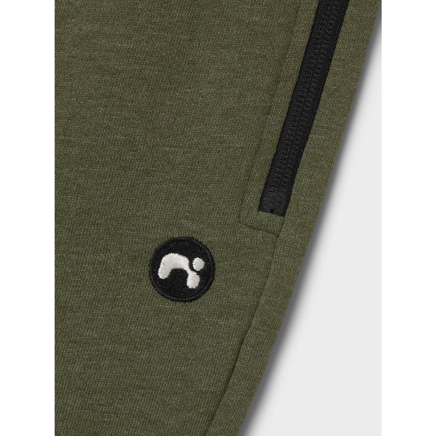 NAME IT KIDS sweatshort NKMVIMO donkergroen