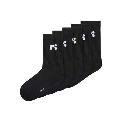 NAME IT KIDS sokken NKNLARIS - set van 5 zwart afbeelding