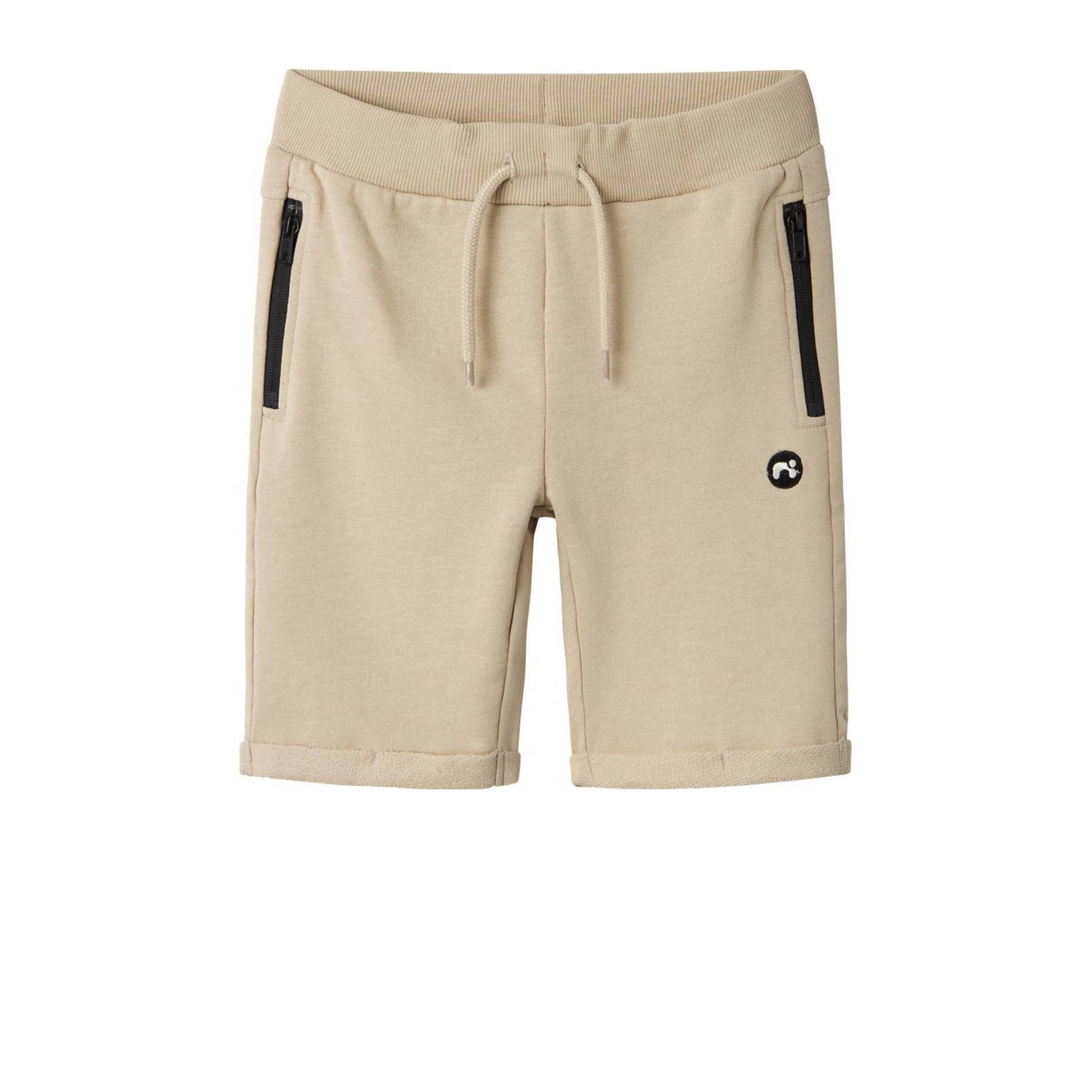 Name it KIDS sweatshort NKMVIMO beige Korte broek Effen 122