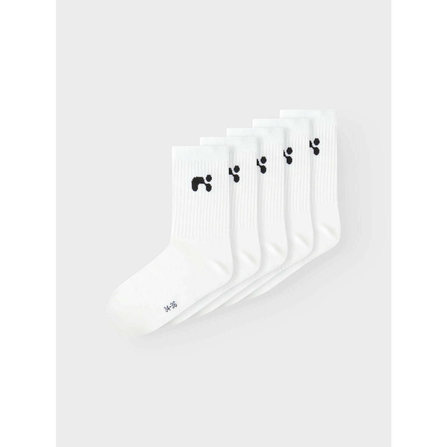 NAME IT KIDS sokken NKNLARIS set van 5 wit