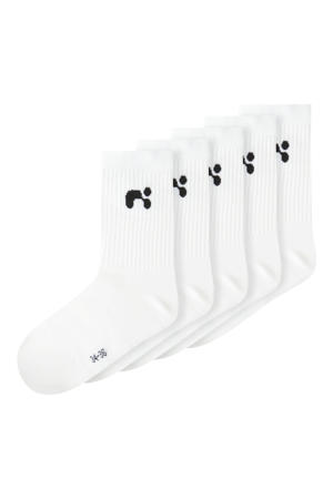 sokken NKNLARIS - set van 5 wit