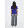 ONLY T-shirt met printopdruk blauw/roze