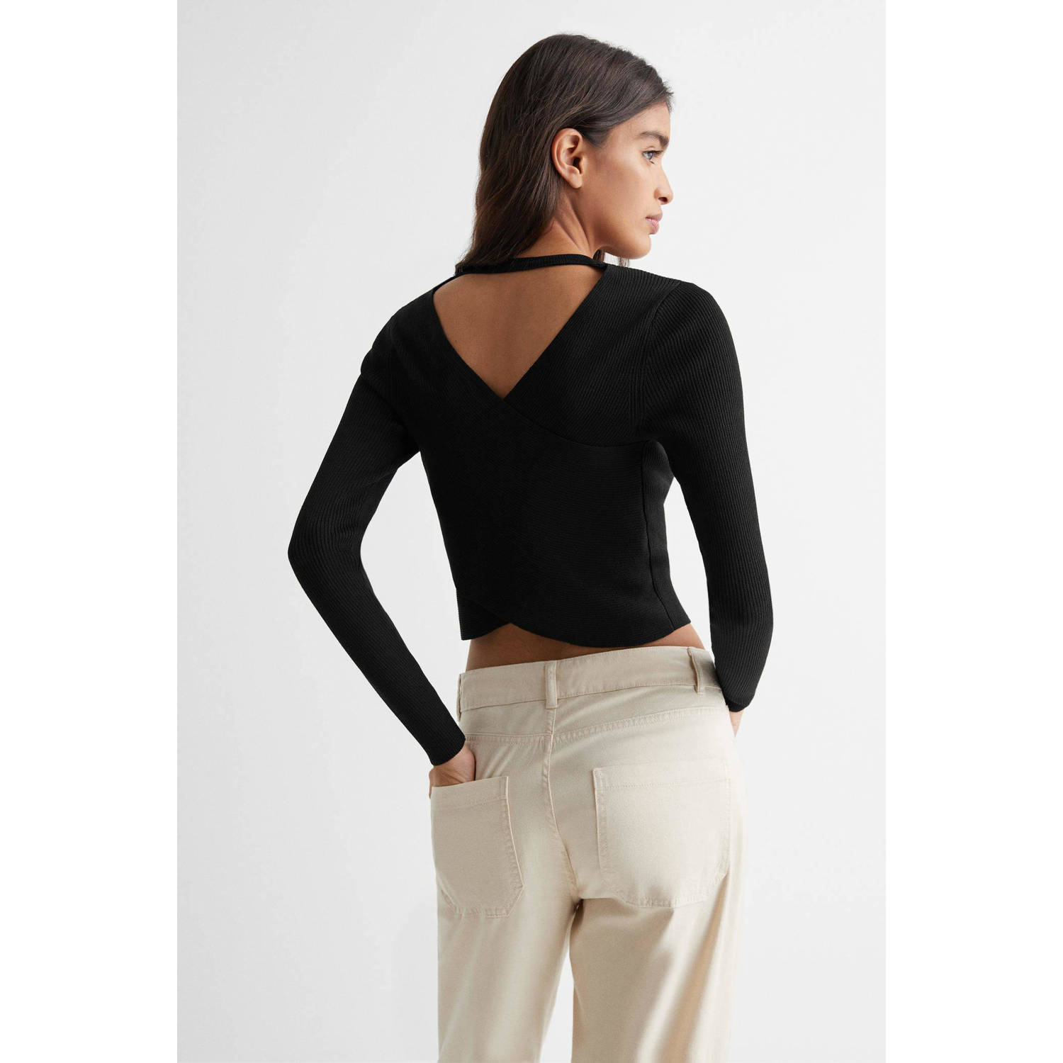 Mango Kids longsleeve zwart