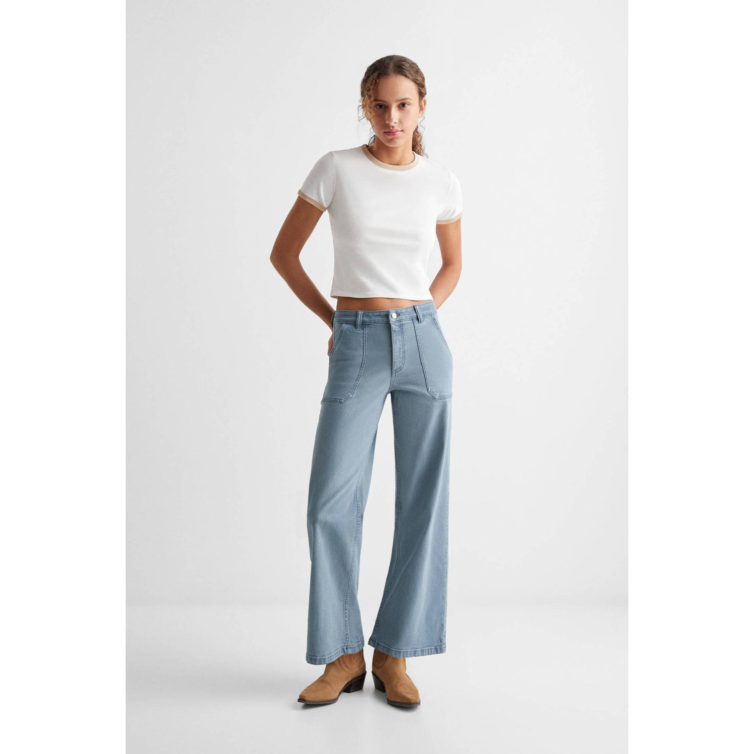 Mango Kids wide leg broek