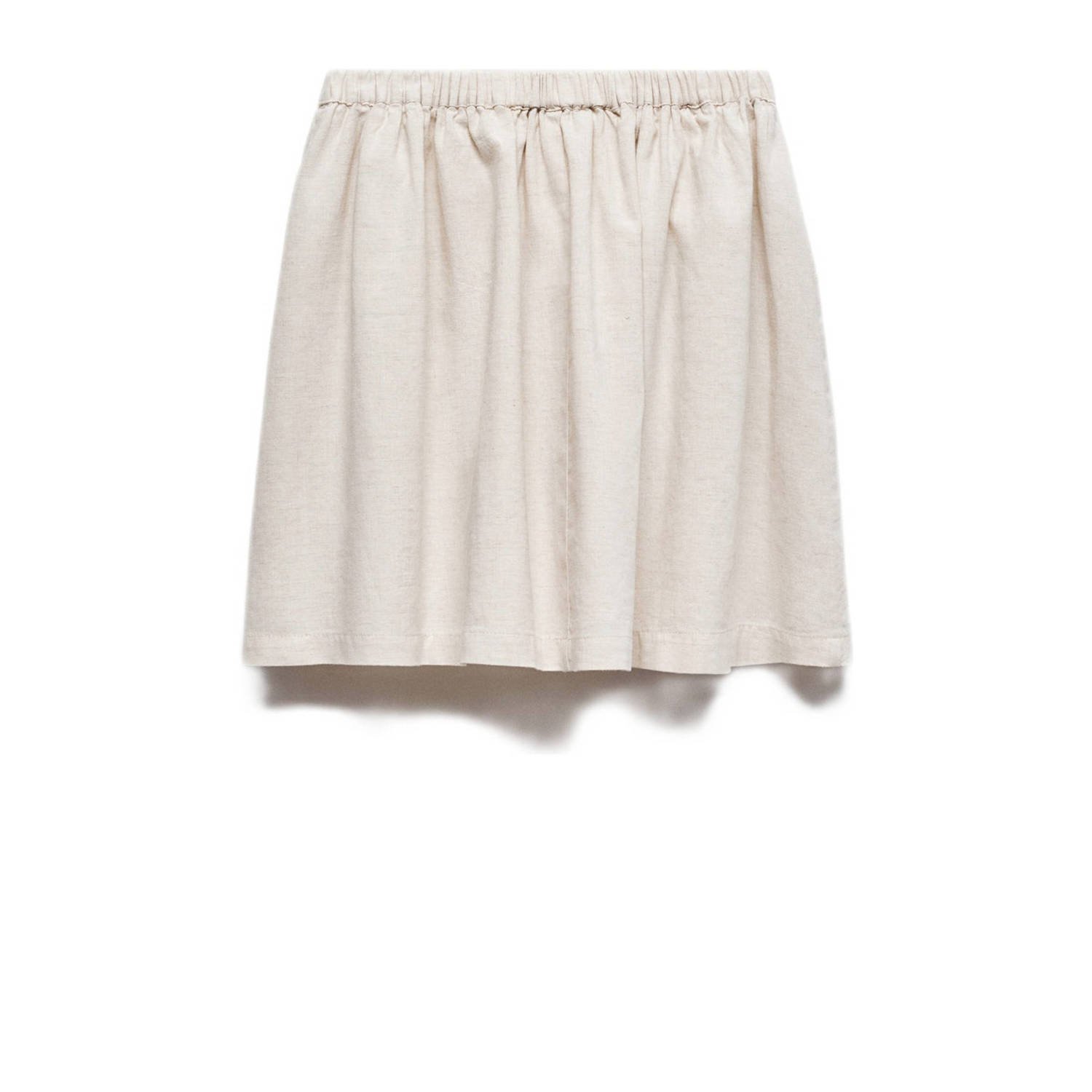 Mango Kids rok met linnen beige