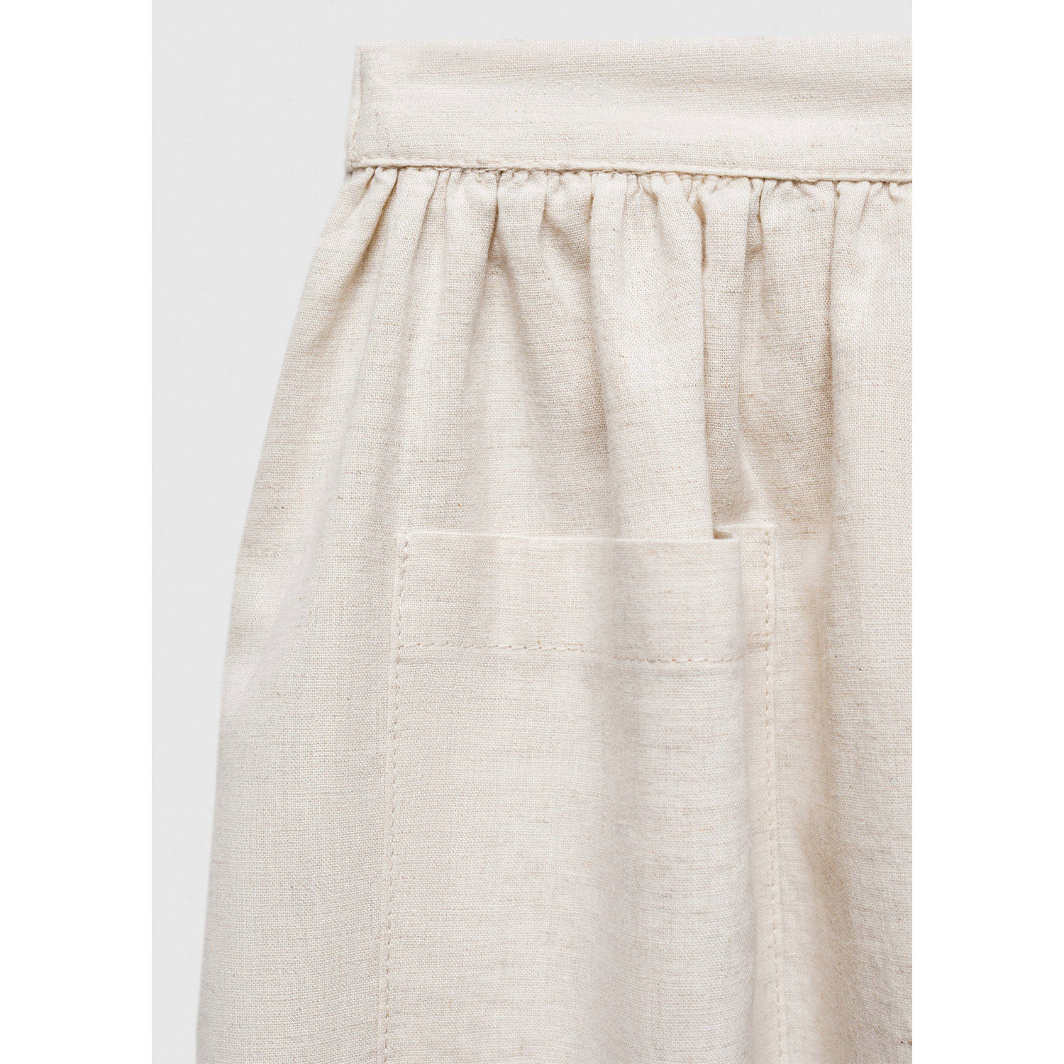 Mango Kids rok met linnen beige