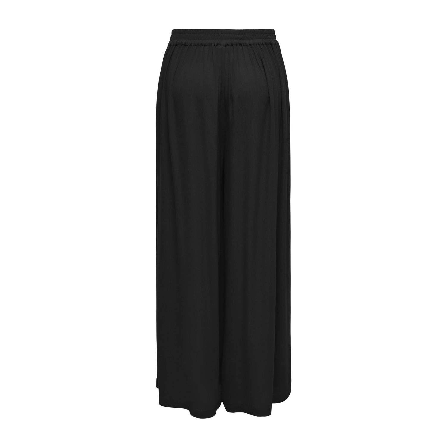 ONLY wide leg broek ONLCHIARA zwart