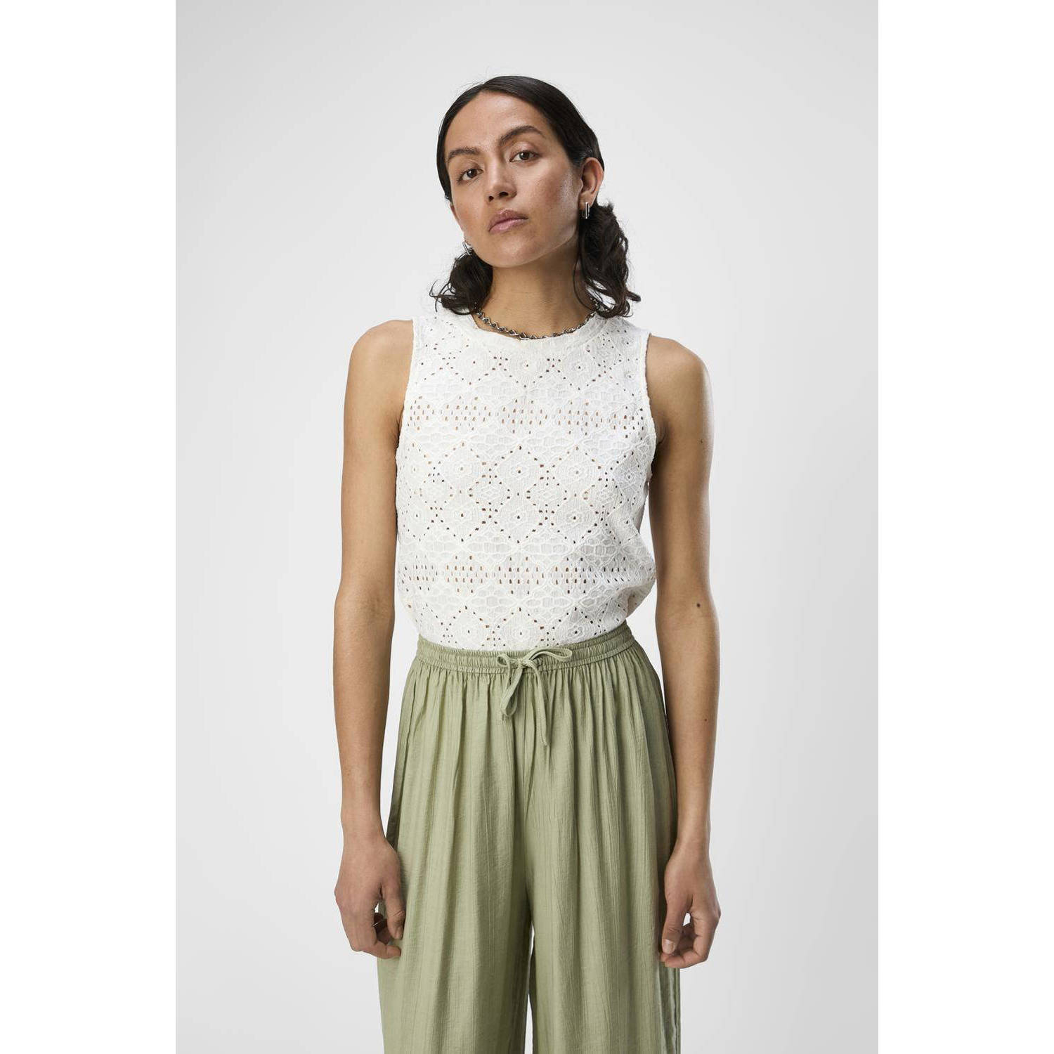 Object Tanktop met ajourpatroon model 'FEODORA'