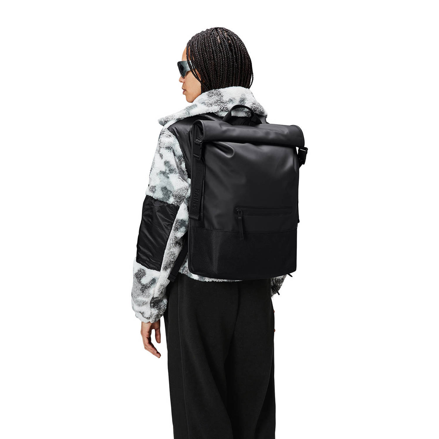 Rains rugzak Trail Rolltop W3 zwart