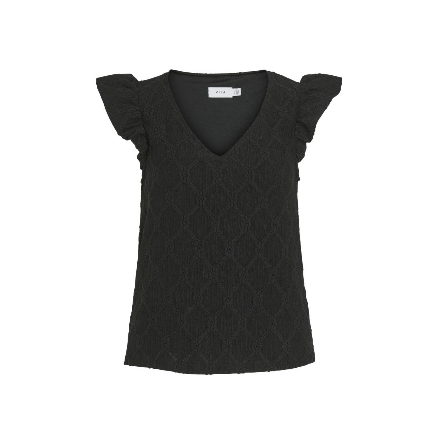 Vila Blouse met V-hals model 'DELEA'