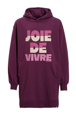 sweatjurk Ryleigh met printopdruk paars