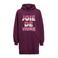 Me & My Monkey sweatjurk Ryleigh met printopdruk paars