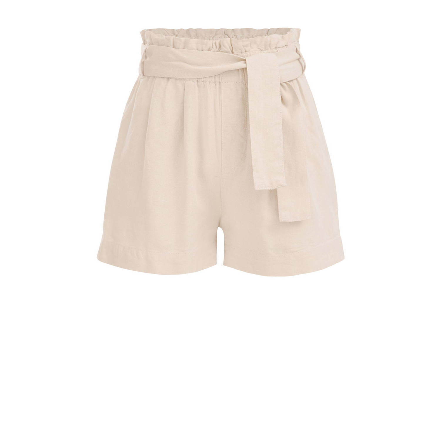 WE Fashion straight fit casual short beige