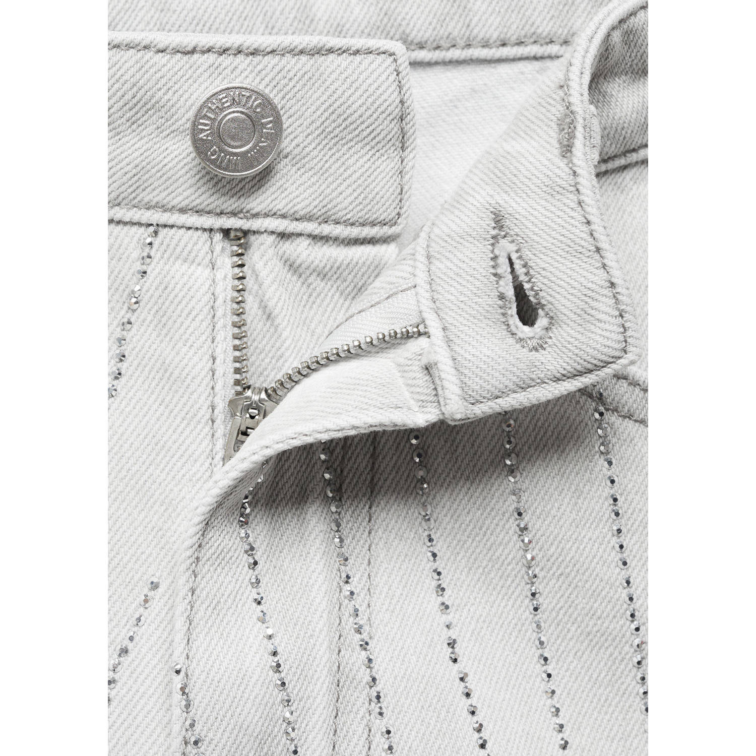 Mango Kids denim short grijs