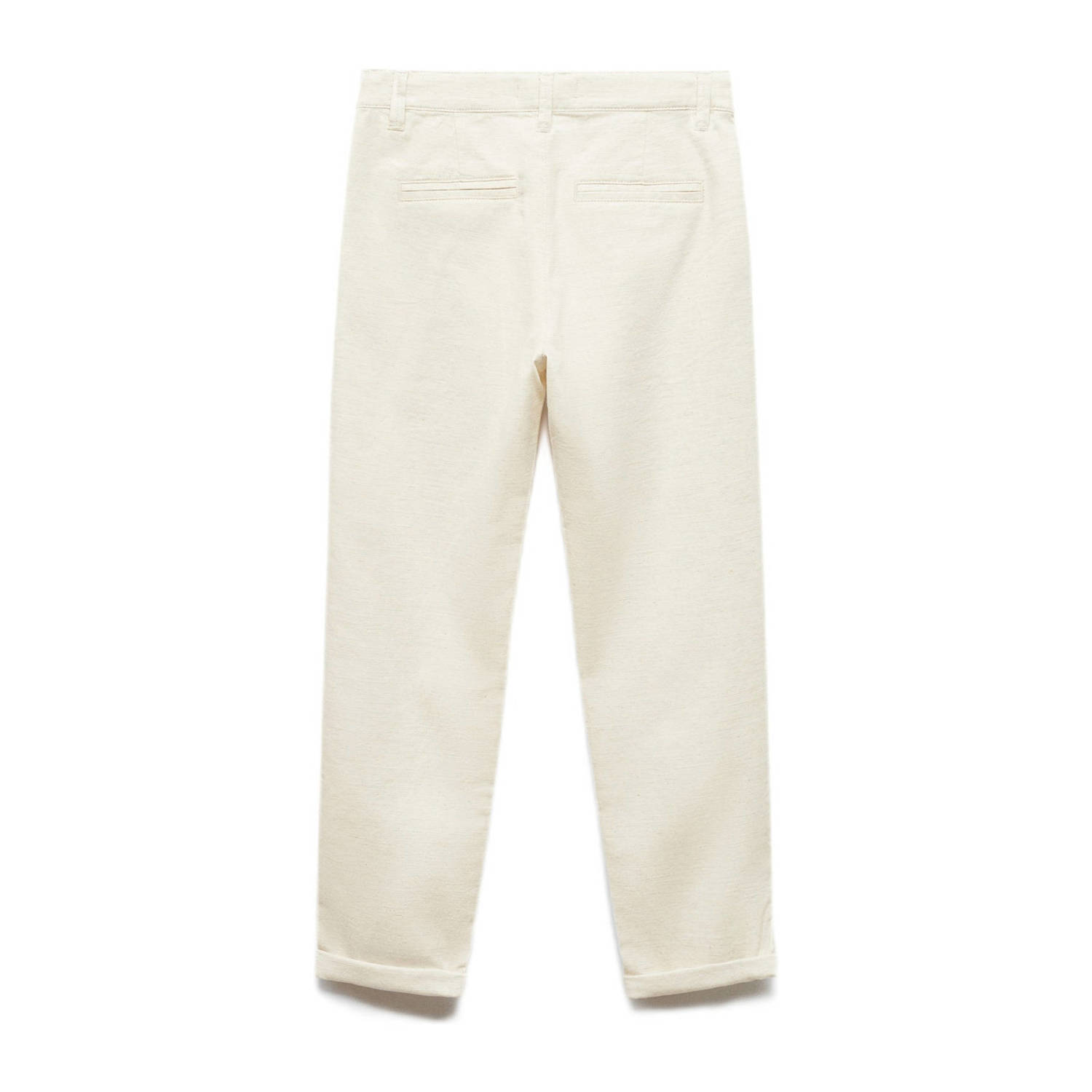 Mango Kids straight fit broek ecru