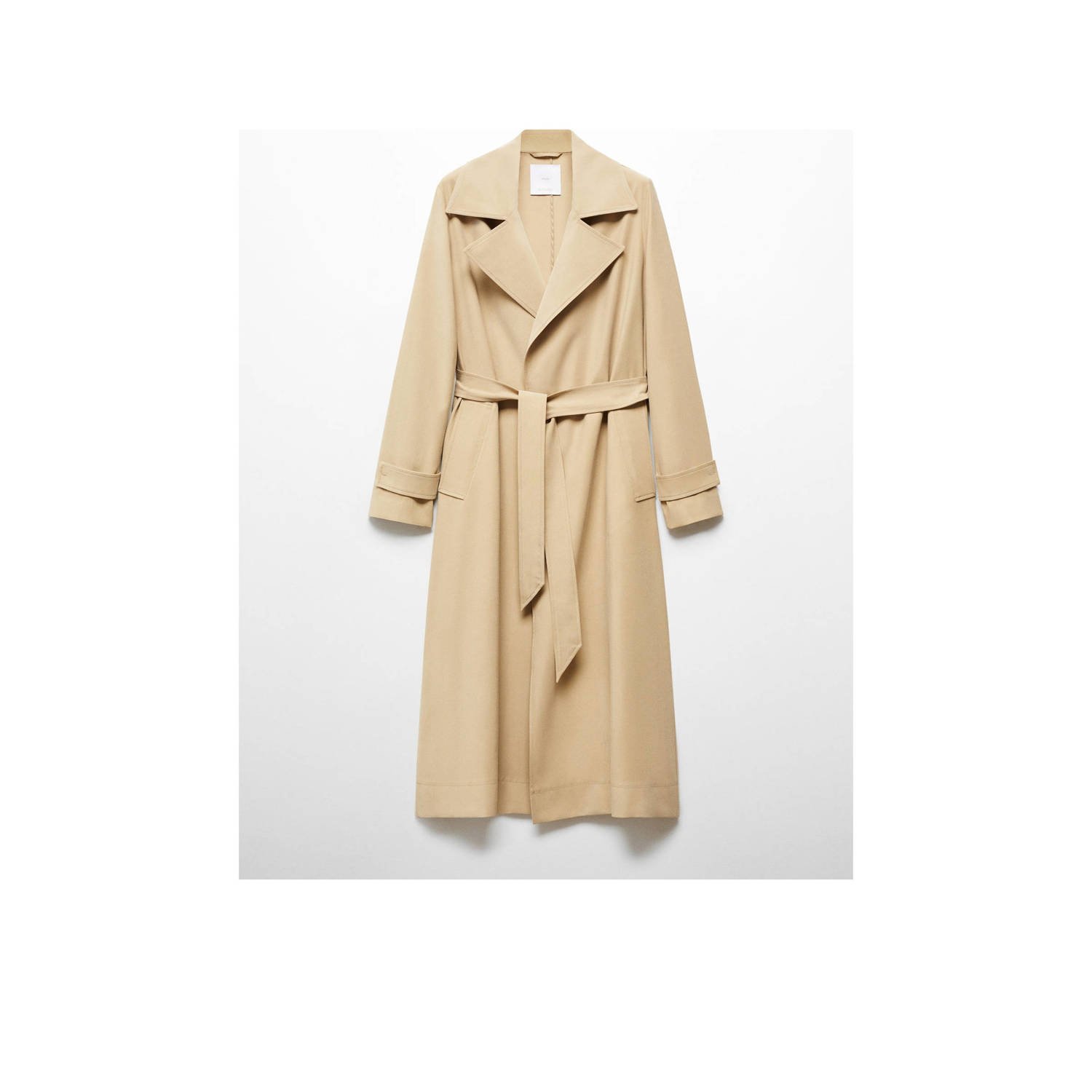 Mango trenchcoat jas lichtbeige