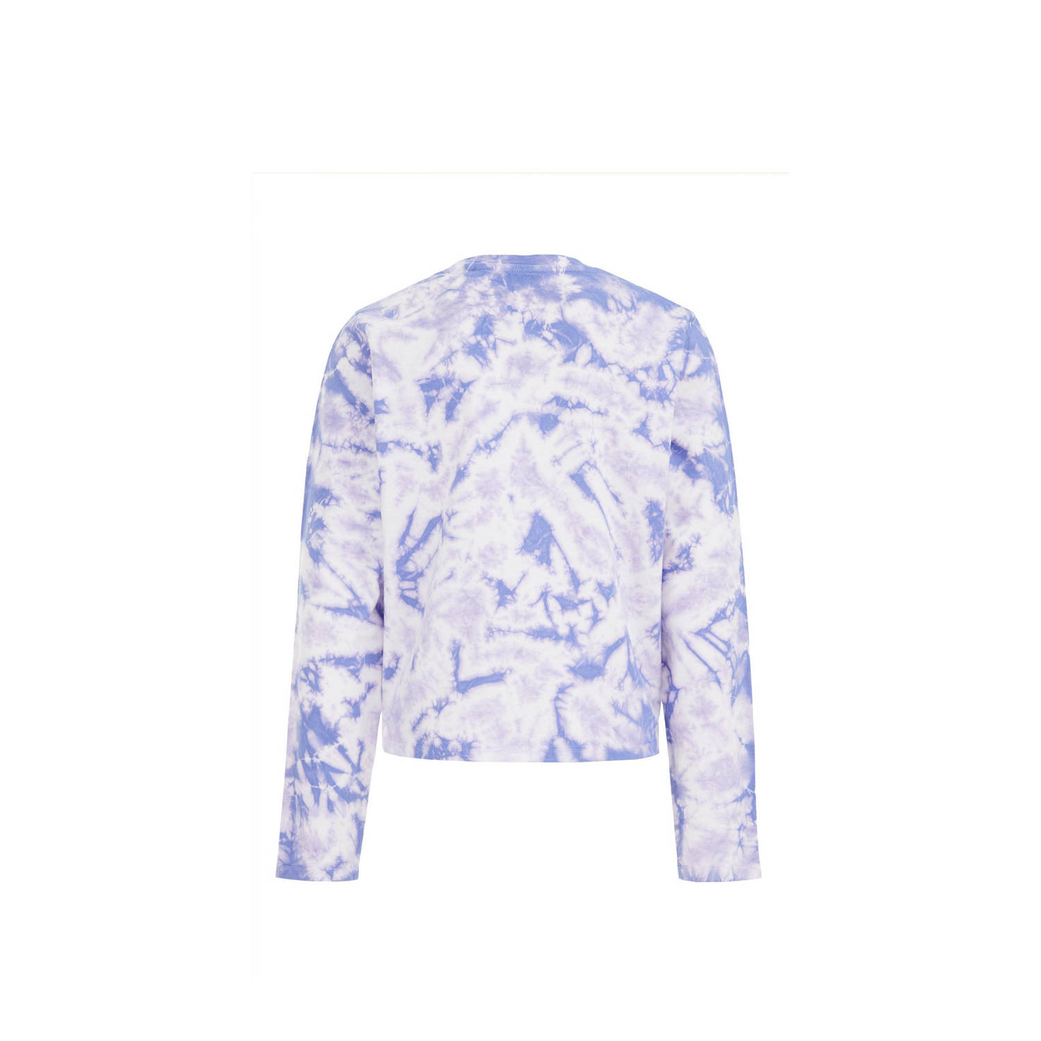 WE Fashion longsleeve met all over print lila wit