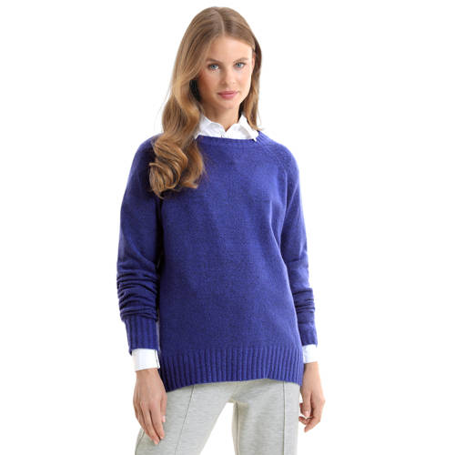 anytime gebreide trui blauw afbeelding