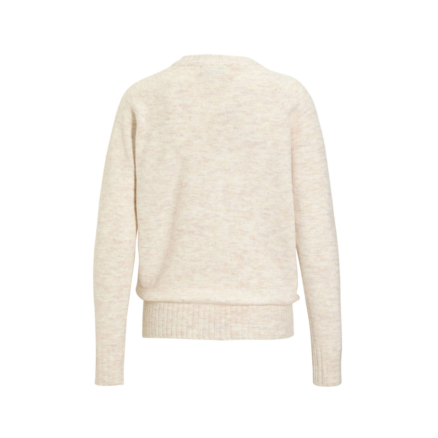 anytime gebreide trui beige melange