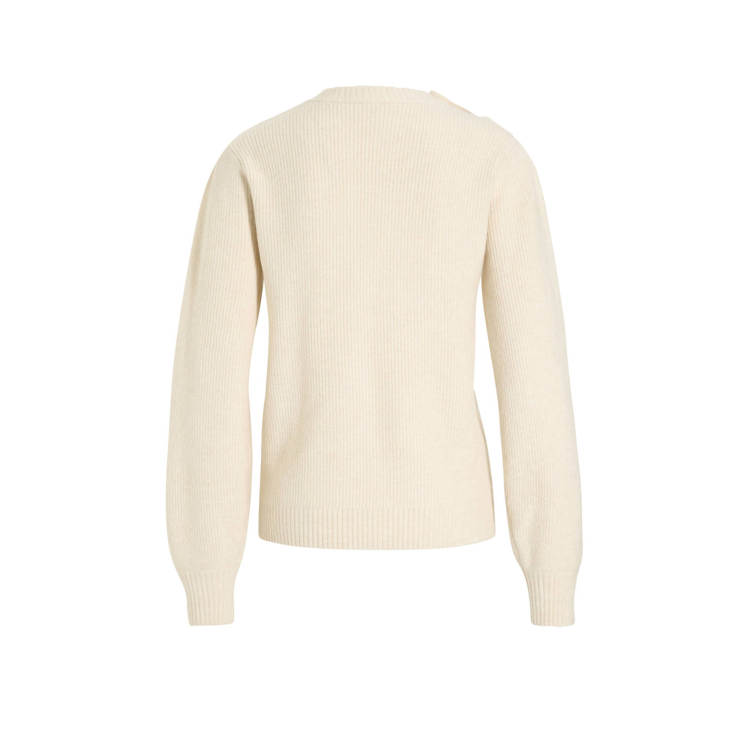 anytime trui met knopen beige