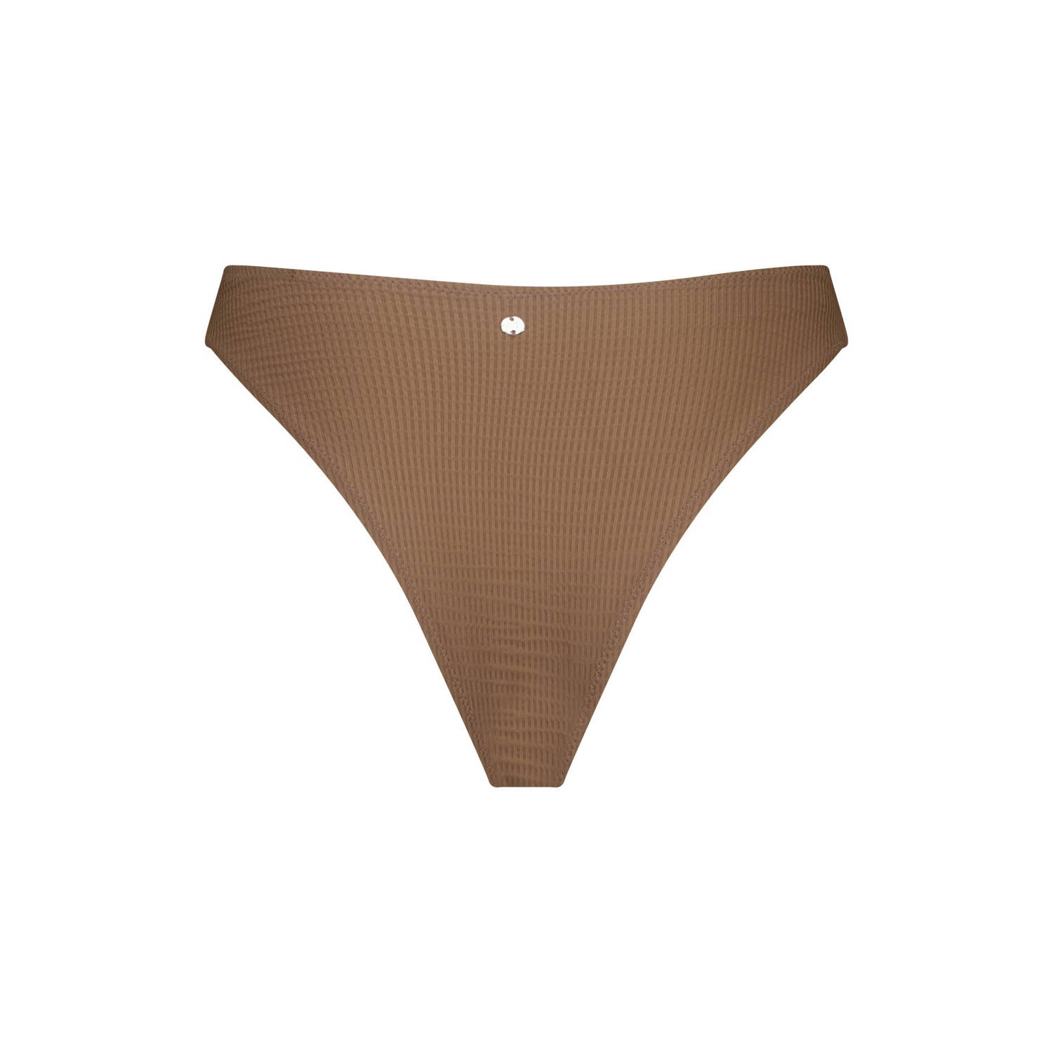 America Today high leg bikinibroekje Alida met textuur bruin