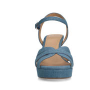 thumbnail: Manfield   sandalettes denim blauw