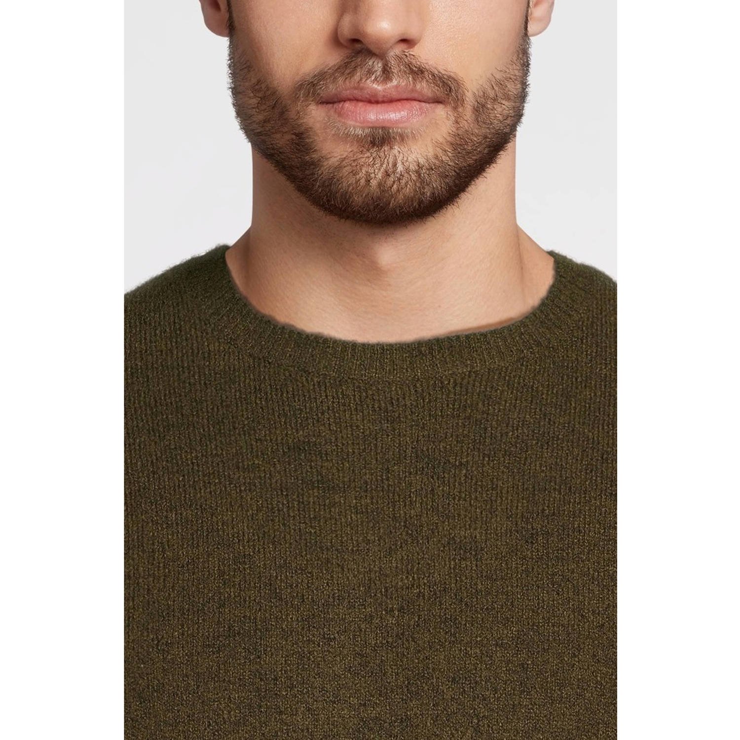anytime gebreide trui khaki