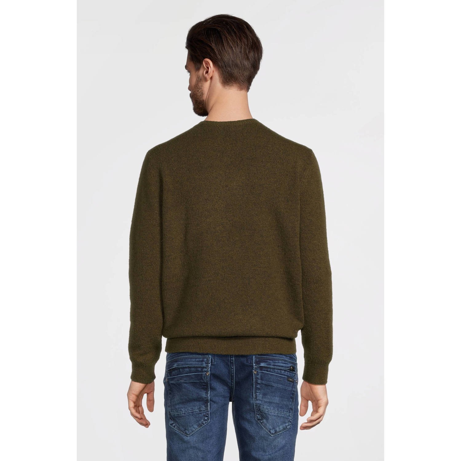 anytime gebreide trui khaki