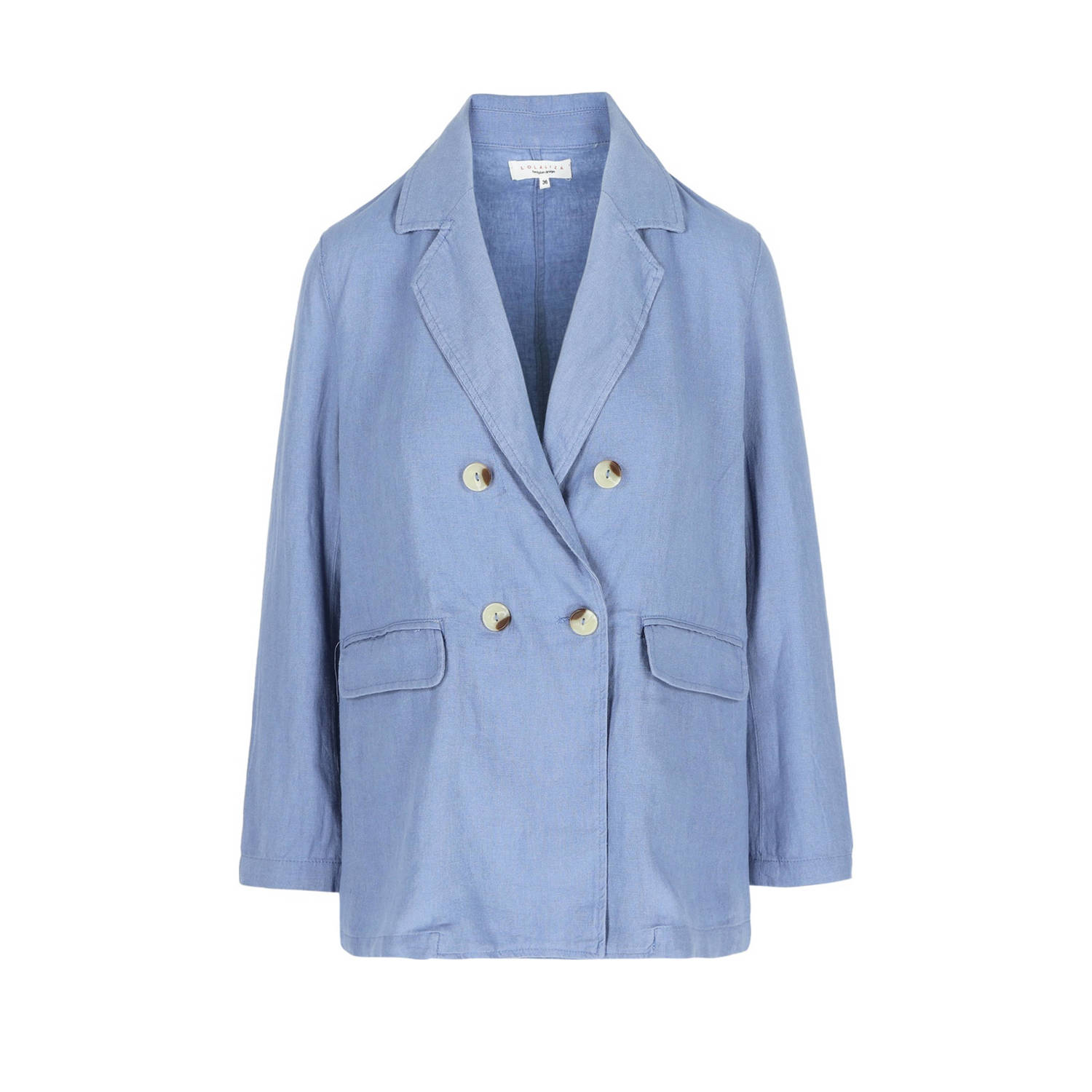 LOLALIZA rechtvallende blazer blauw