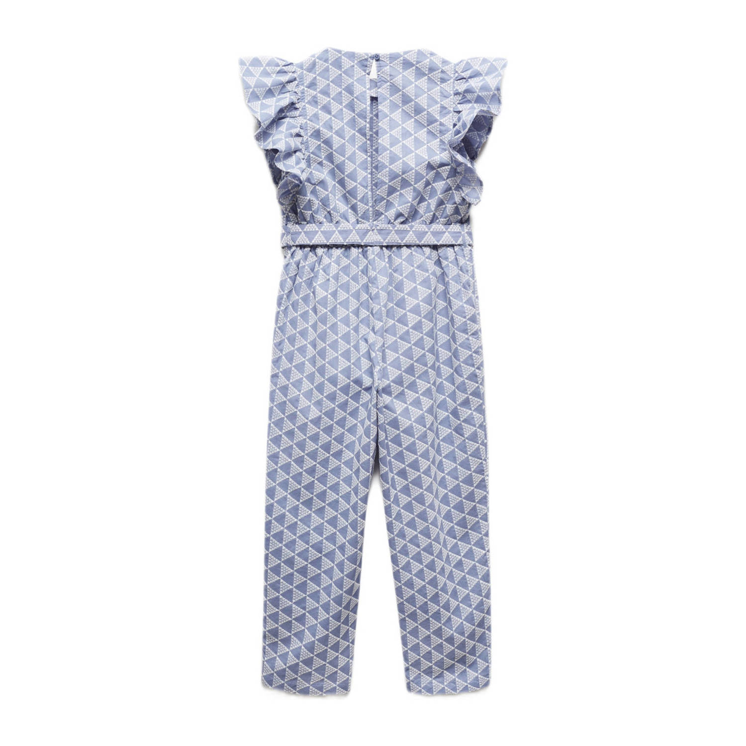 Mango Kids jumpsuit met all over print blauw