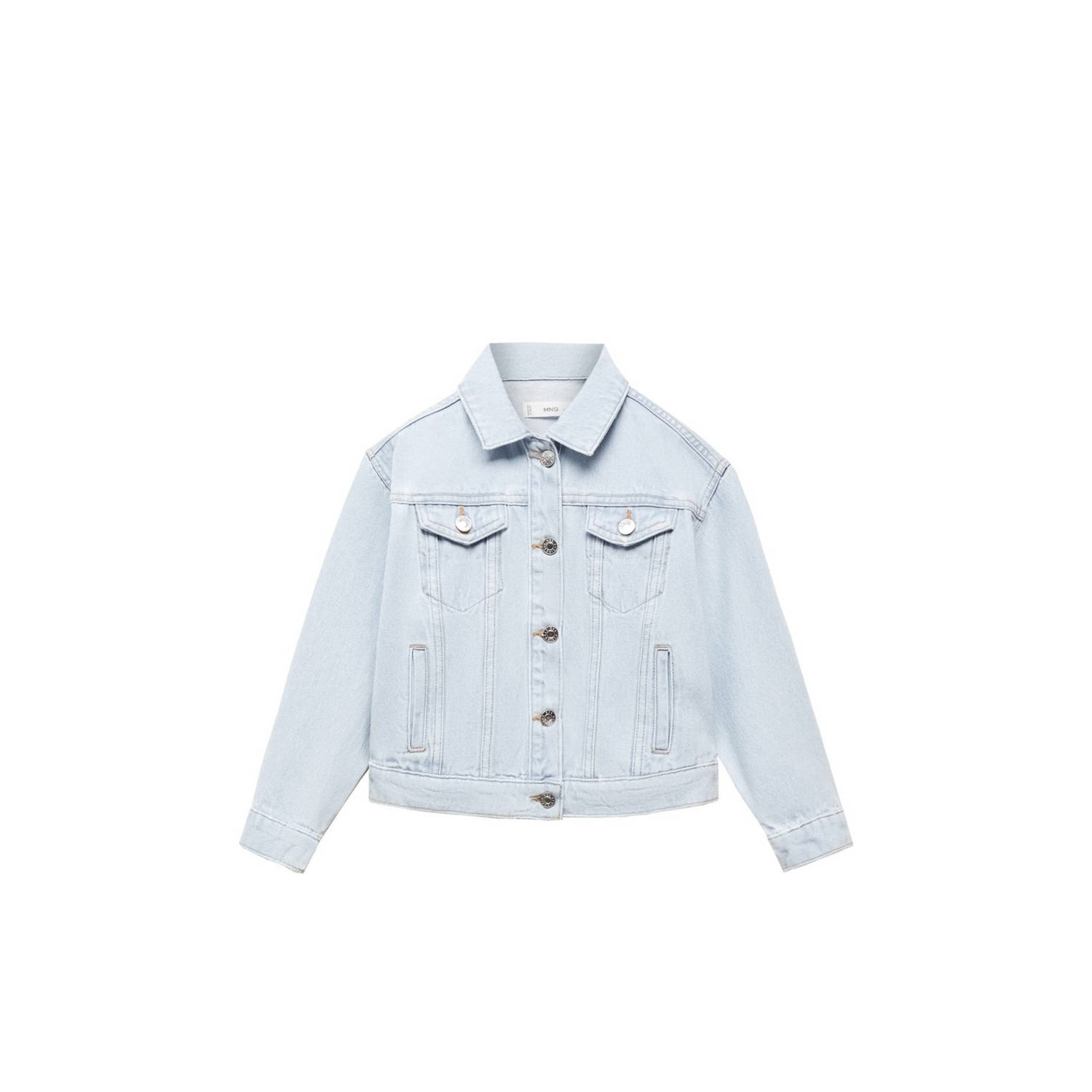 Mango Kids spijkerjas light blue denim