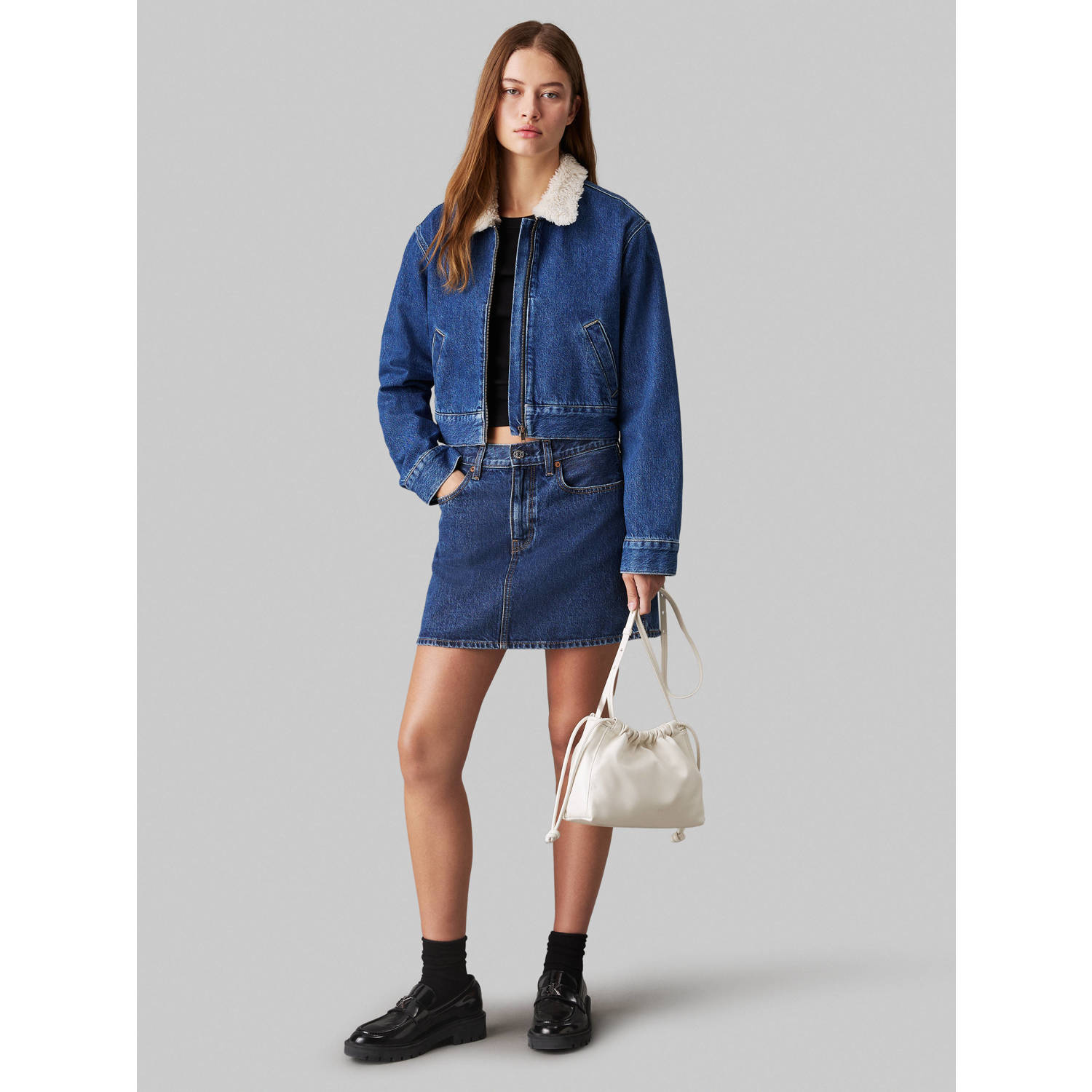 CALVIN KLEIN JEANS crossbody tas ecru