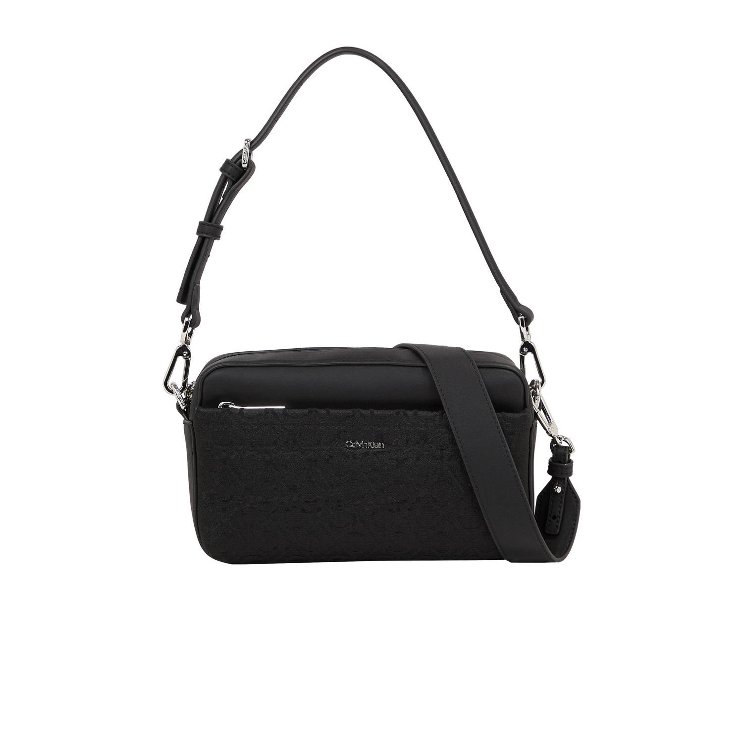Calvin Klein crossbody tas CK Must met logoprint zwart