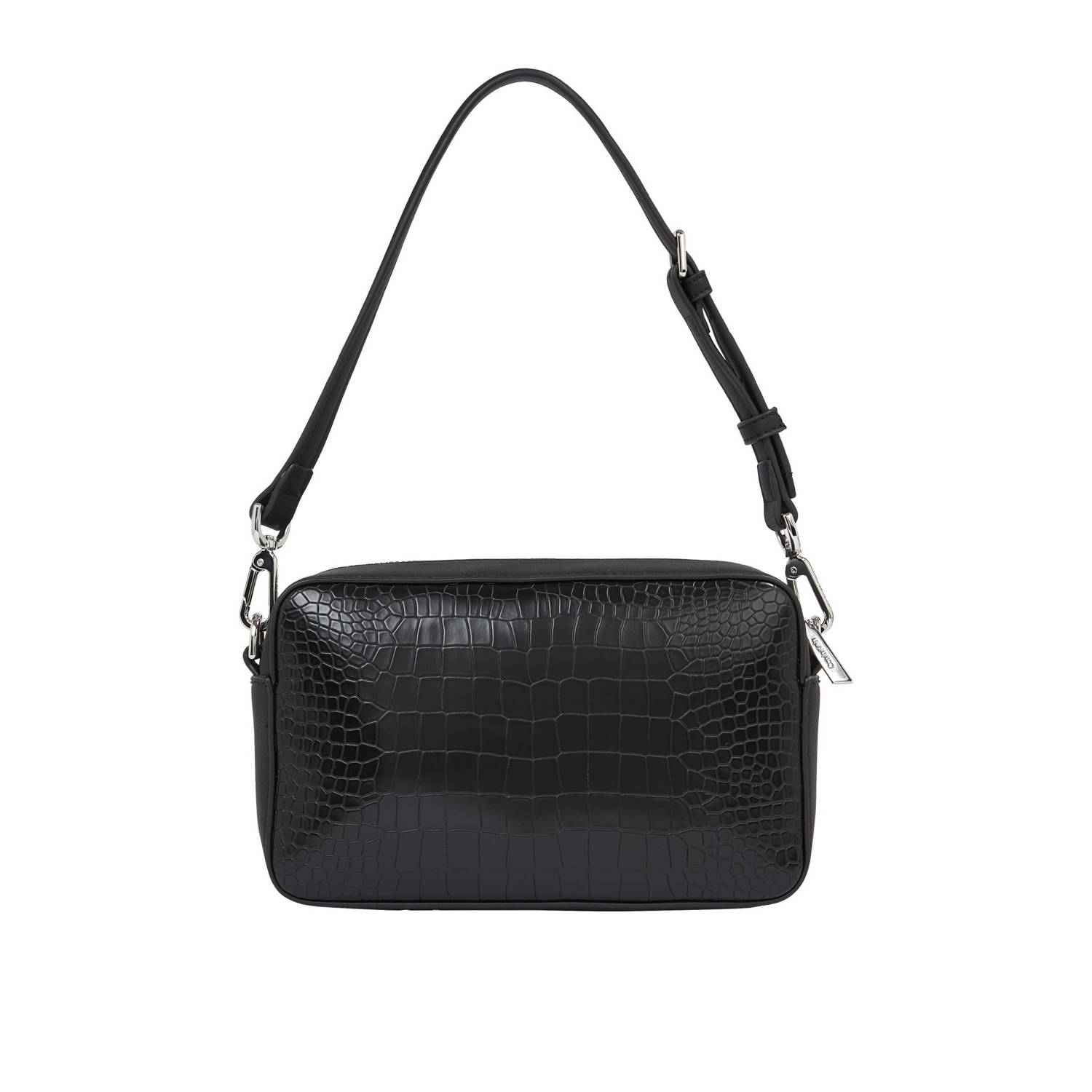 Calvin Klein crossbody tas CK Must met crocoprint zwart
