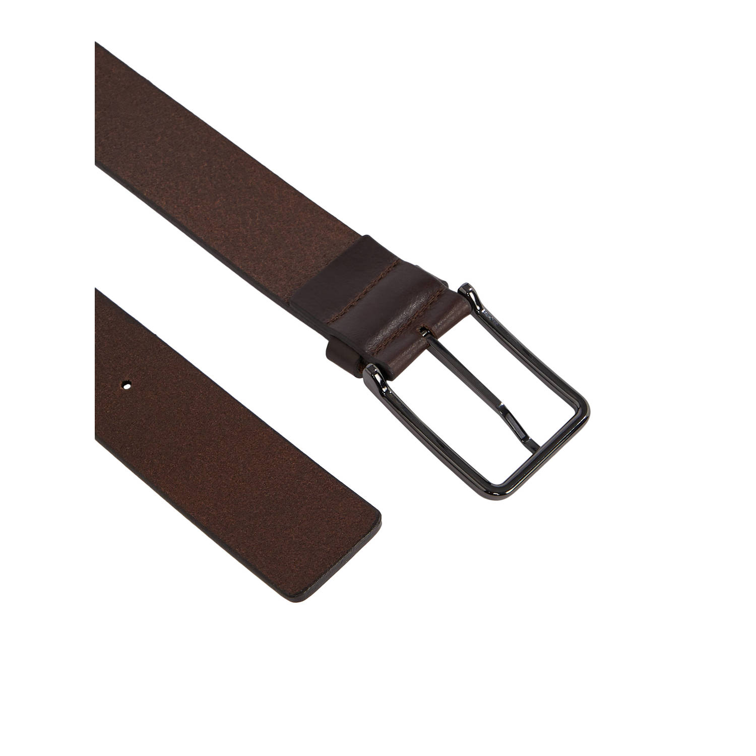 Calvin Klein leren riem Warmth donkerbruin
