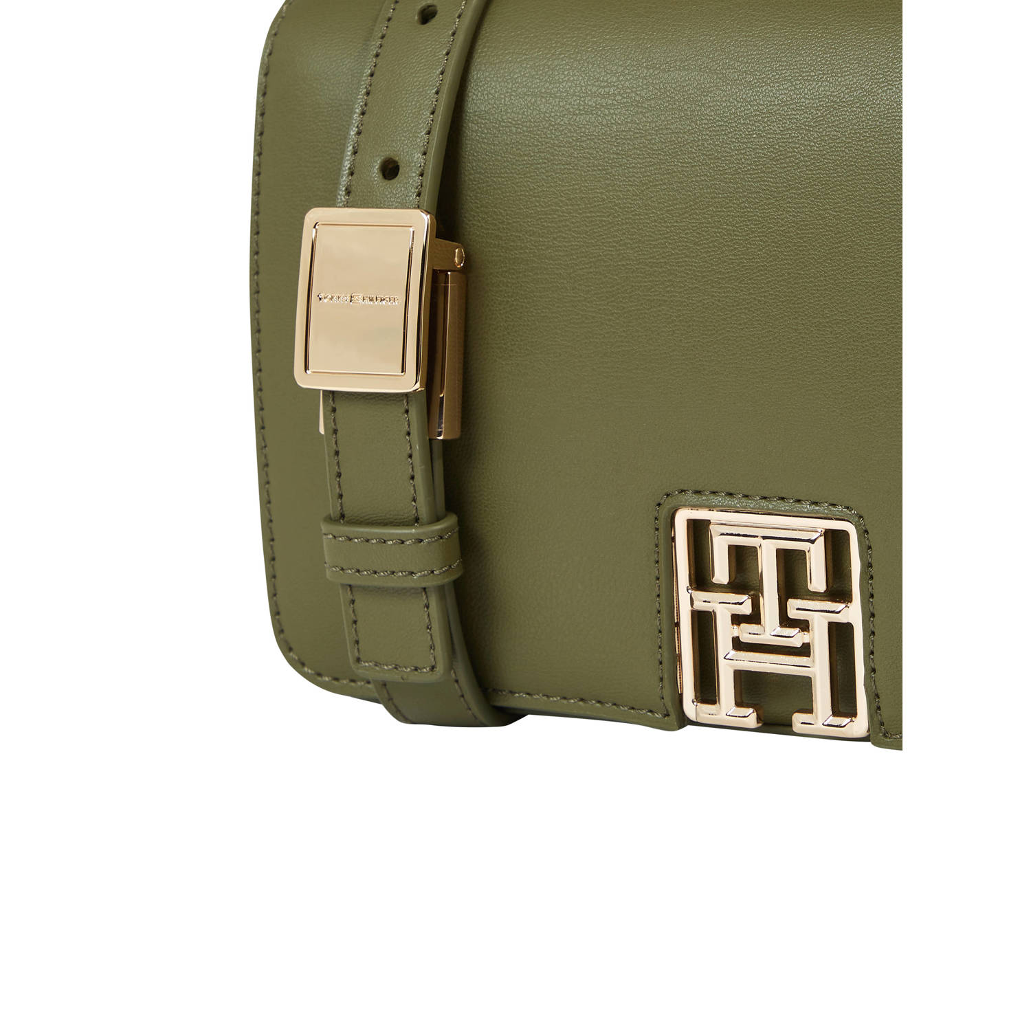Tommy Hilfiger crossbody tas TH Reset olijfgroen