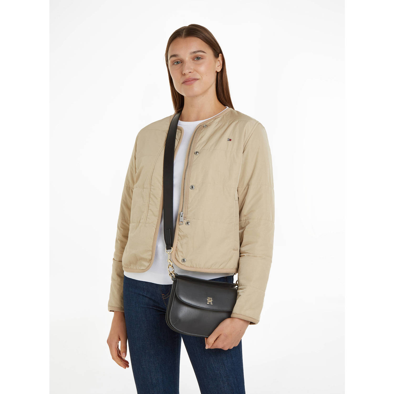 Tommy Hilfiger crossbody tas TH Chic zwart